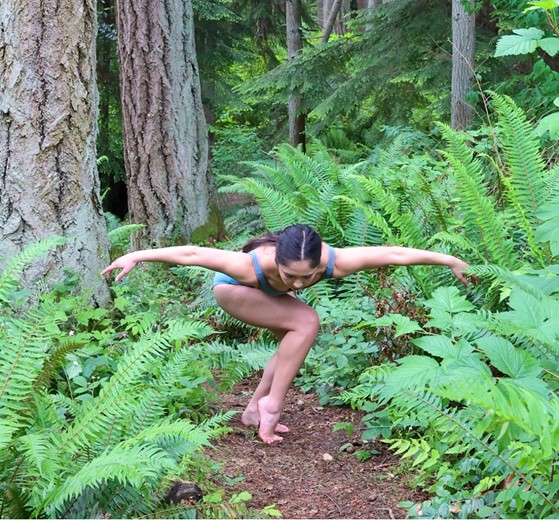 Dancer Julia James for Wander/Wonder: A Sculptured Dance Happening at Price Sculpture Forest